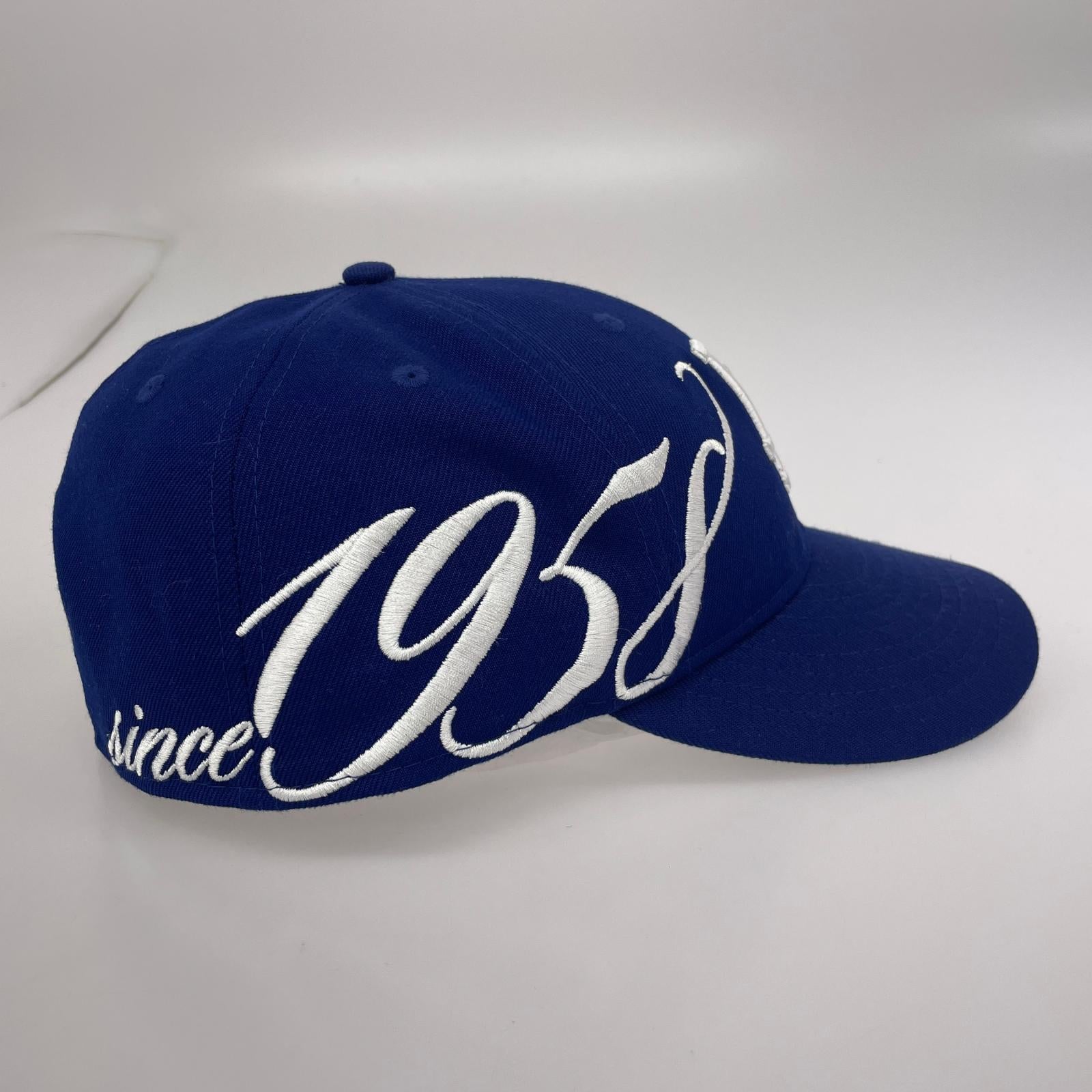 キャップ LA Dodgers 刺繍 Baseball CAP ネイビー
