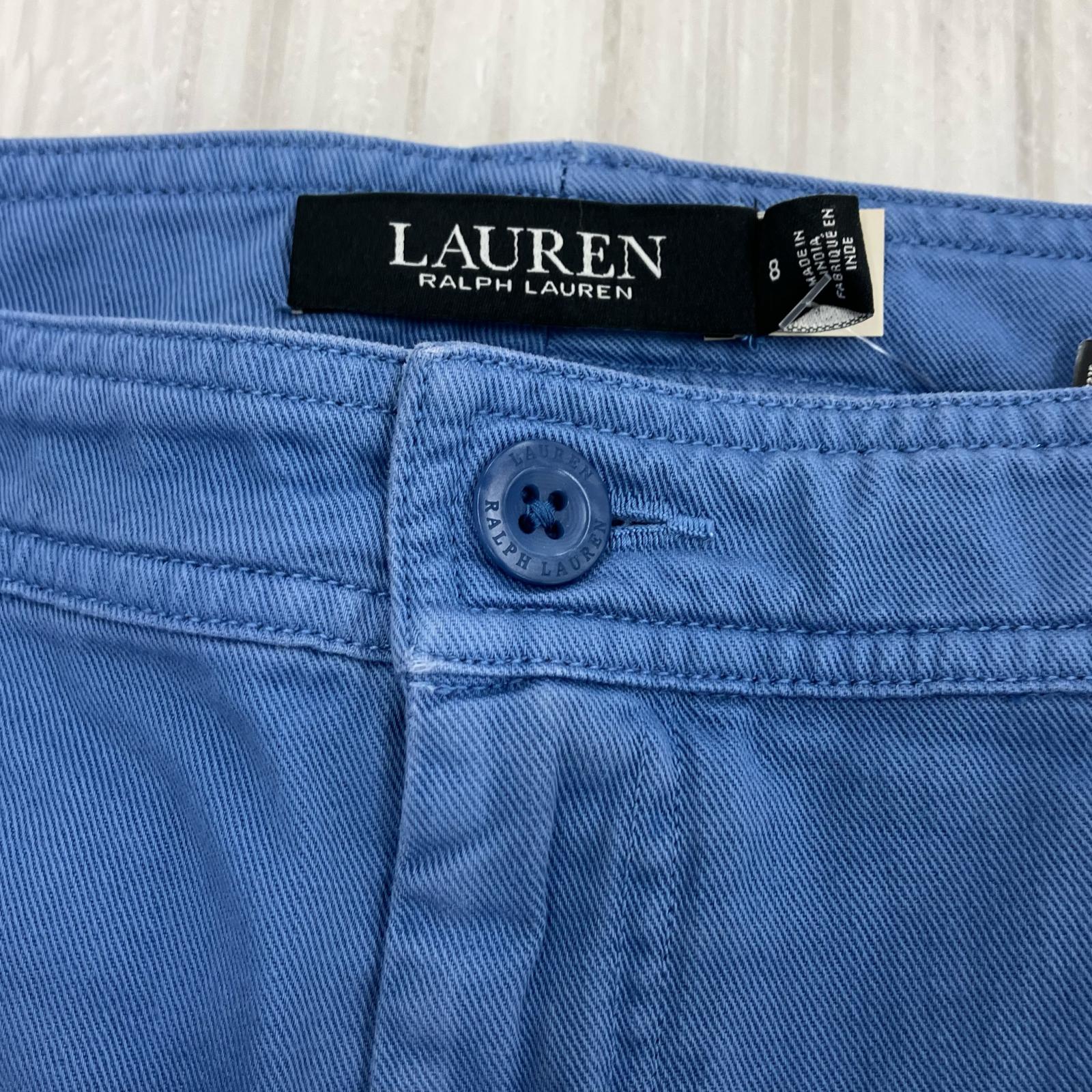 パンツ LAUREN/インド製/ワイド/青 ブルー