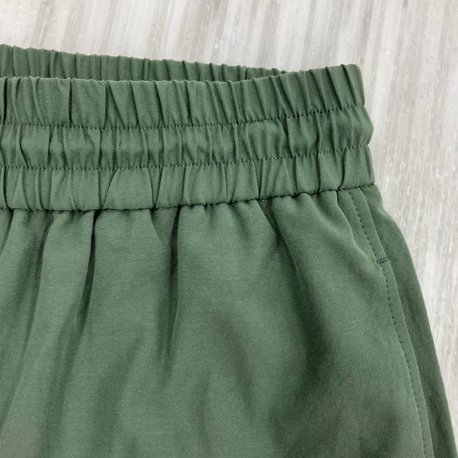 パンツ 25SS/ポリコットン/ワイドイージーパンツ/緑 グリーン