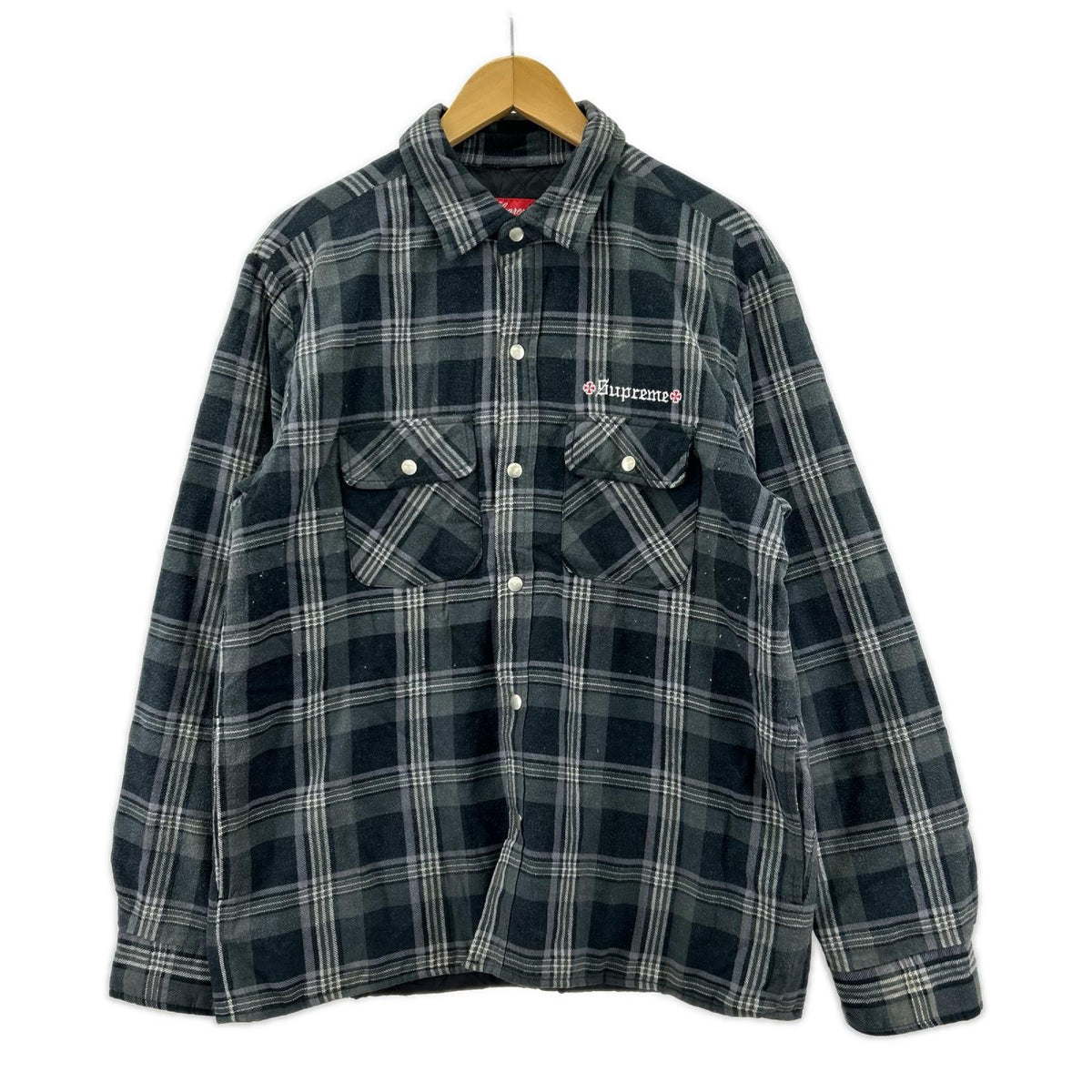 長袖シャツ 17AW Quilted Flannel Shirt （M) M