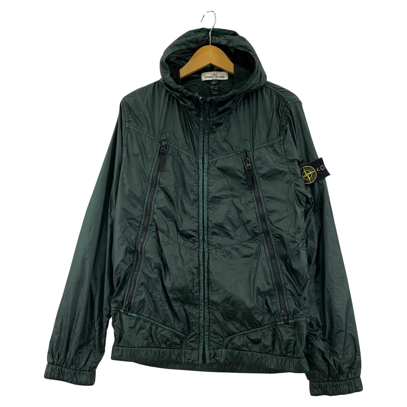 ジャケット ナイロンフーディーパーカー GRN (S) S グリーン