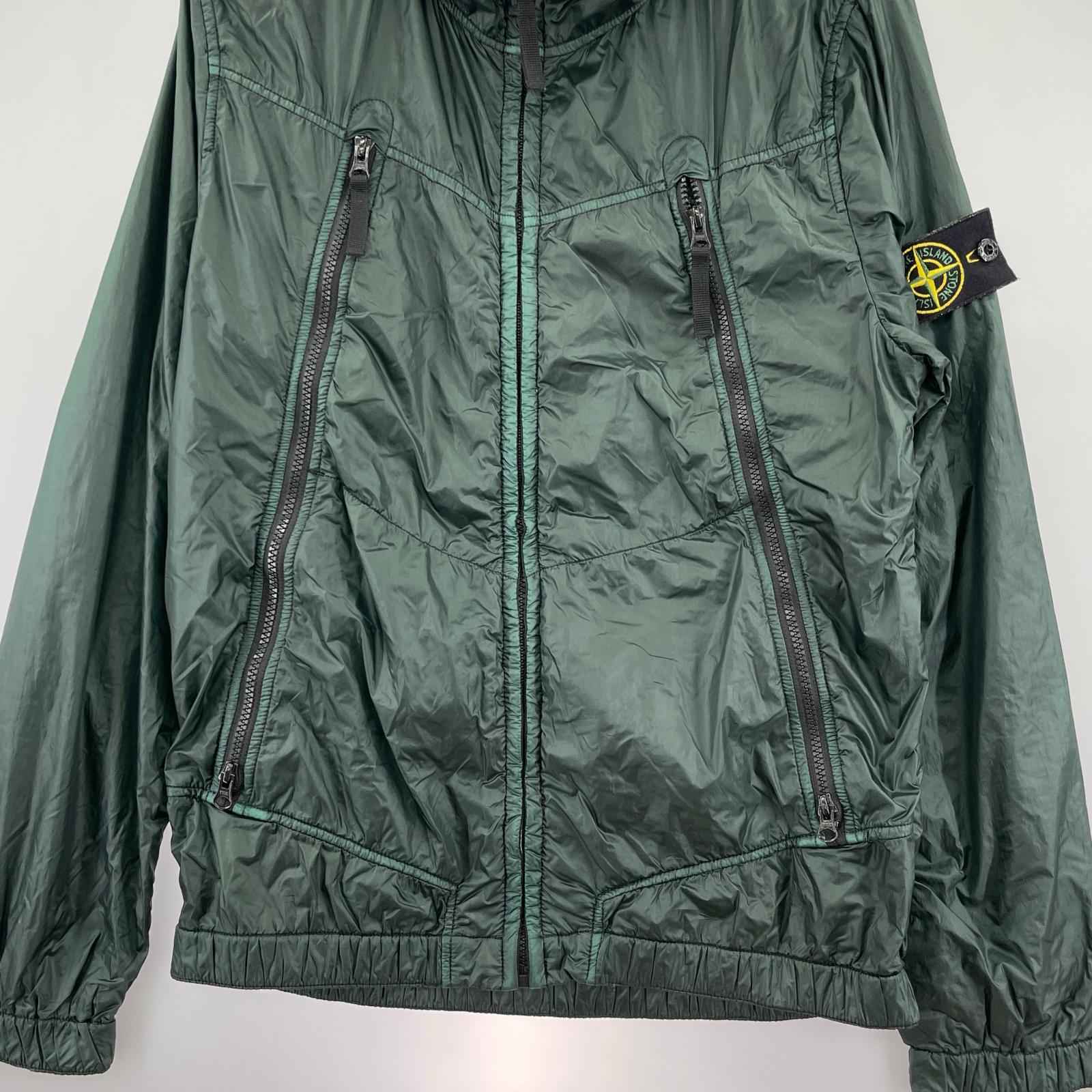 ジャケット ナイロンフーディーパーカー GRN (S) S グリーン