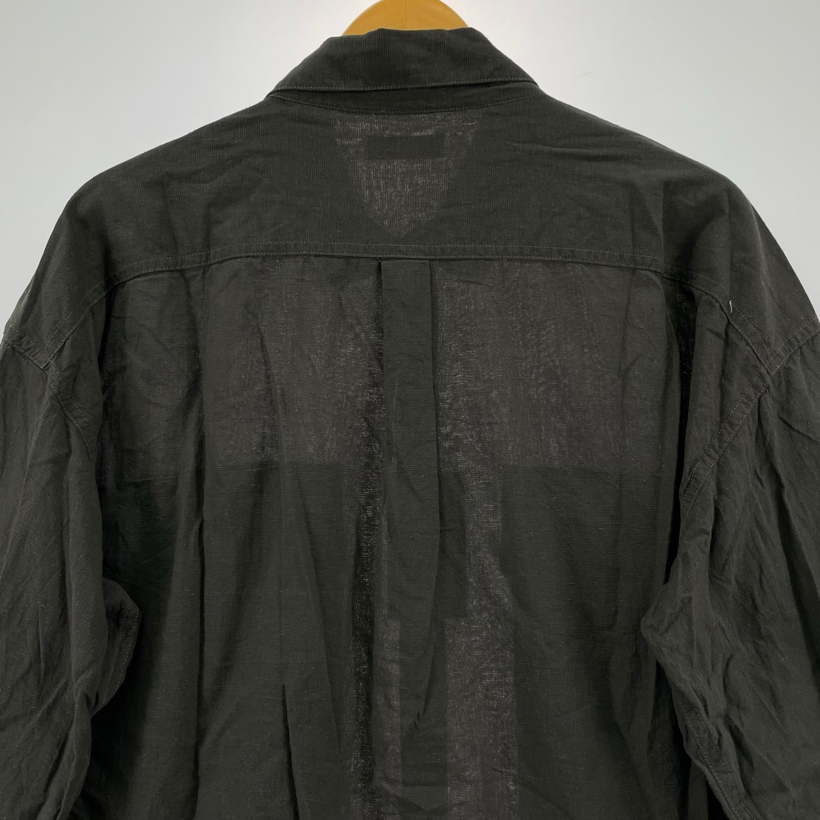 長袖シャツ CHASSE 26SS SH1 KATRN-SCR 2ポケットシャツ F 黒 ブラック
