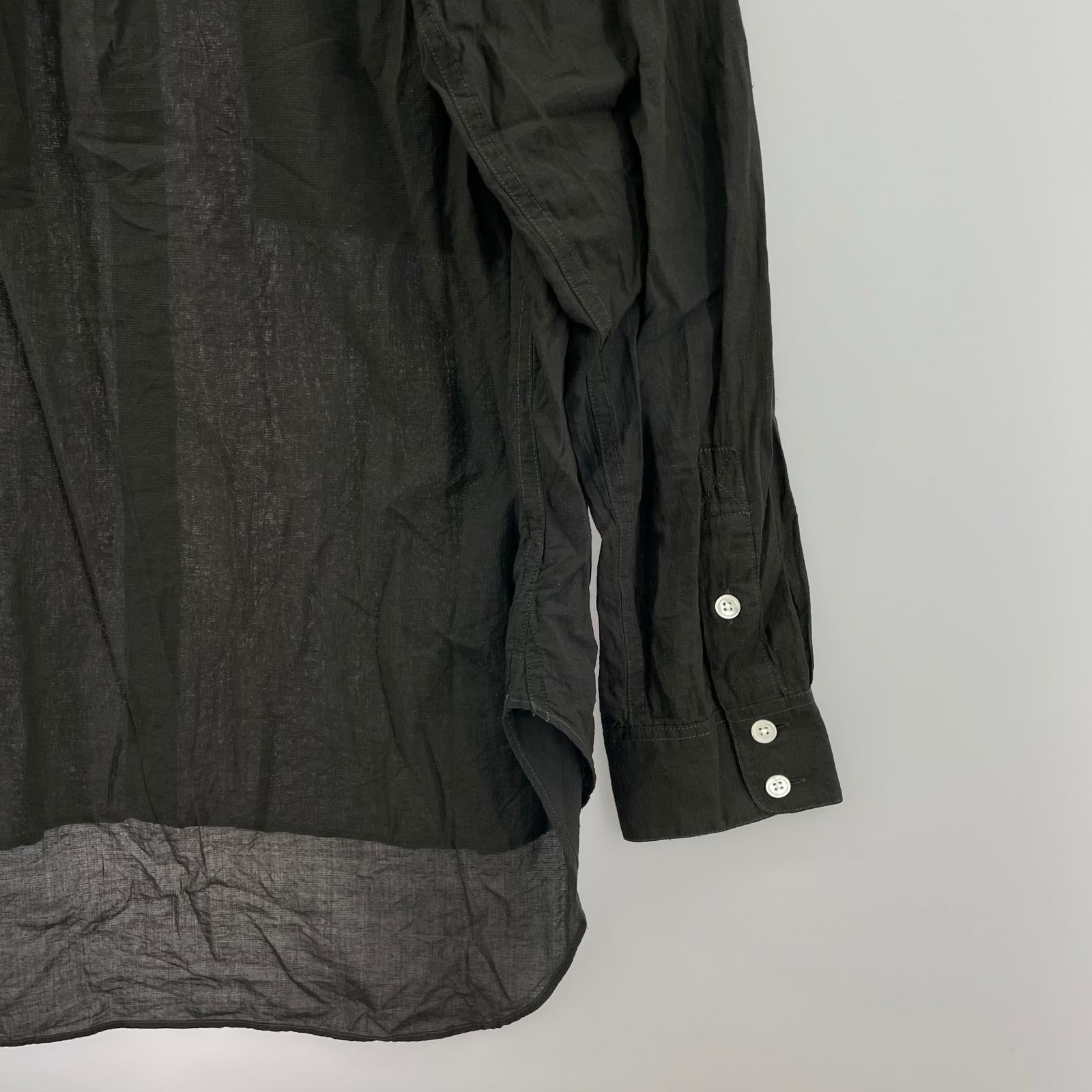 長袖シャツ CHASSE 26SS SH1 KATRN-SCR 2ポケットシャツ F 黒 ブラック