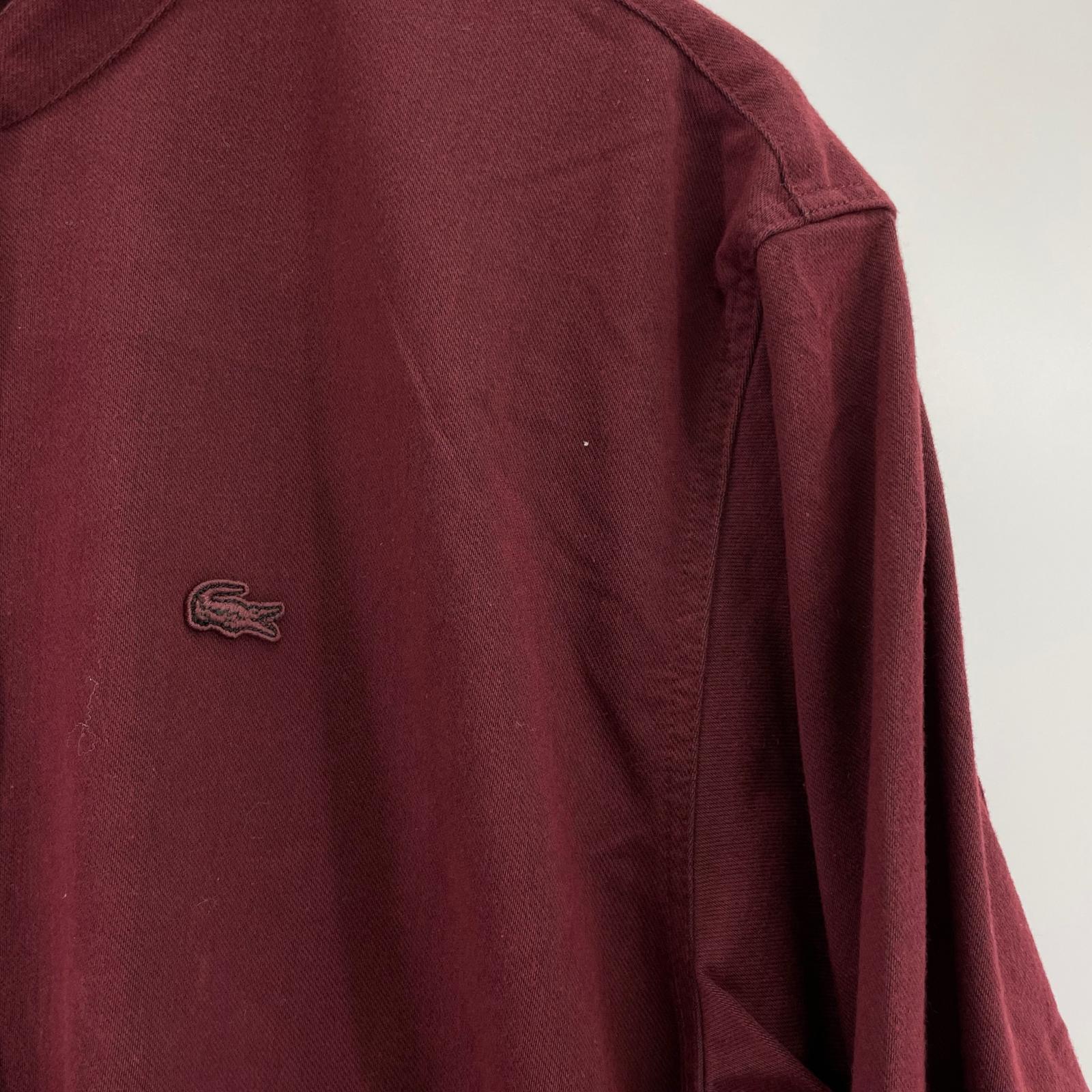 ワンピース LACOSTE シャツワンピース 38 ボルドー 38
