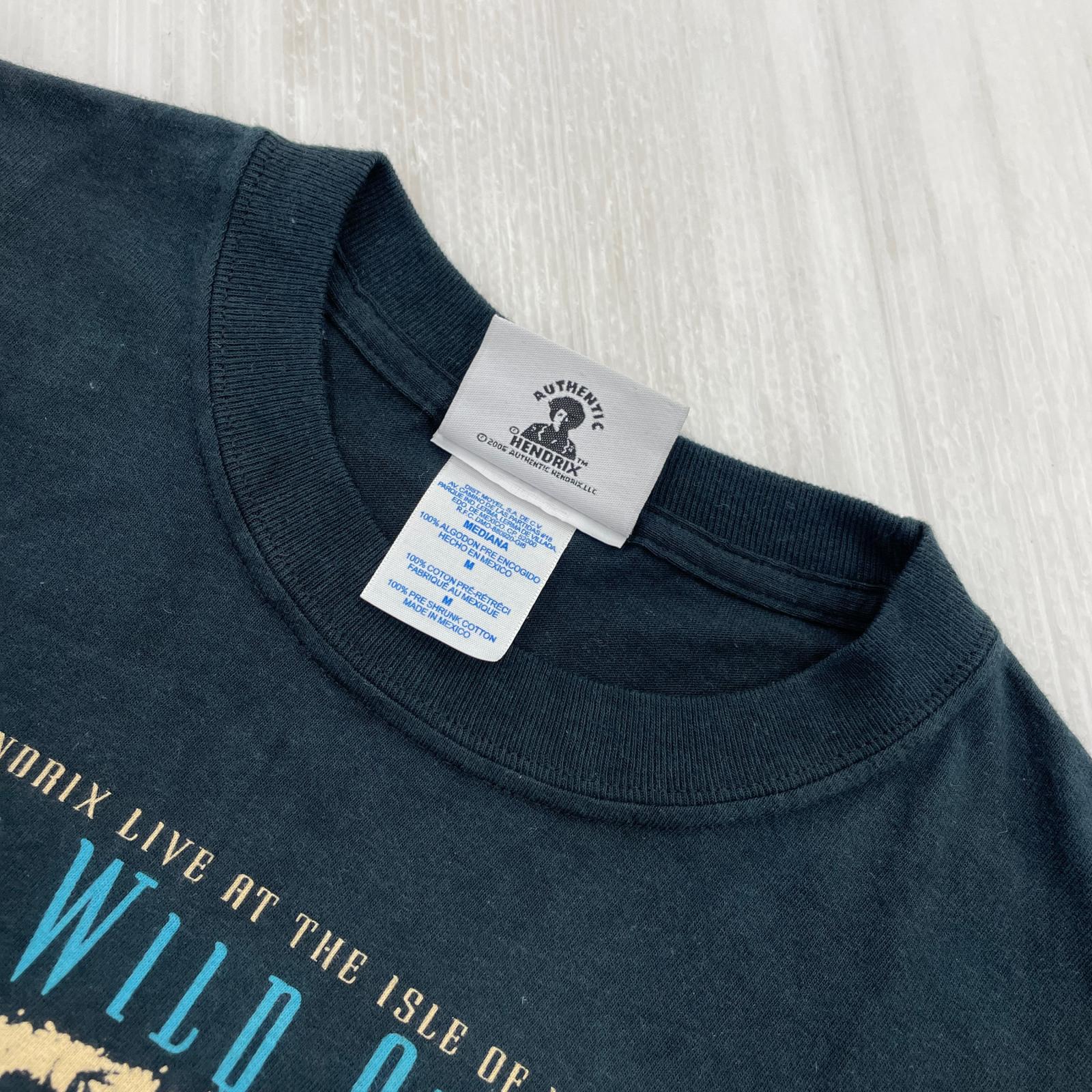 半袖Ｔシャツ 00s JIMI HENDRIX BLUE WILD ANGEL TEE 黒 M ブラック