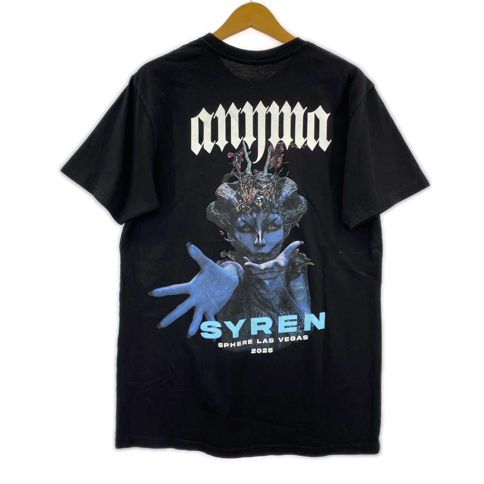 半袖Ｔシャツ ANYMA Syren プリントTシャツ 黒 (M) M ブラック