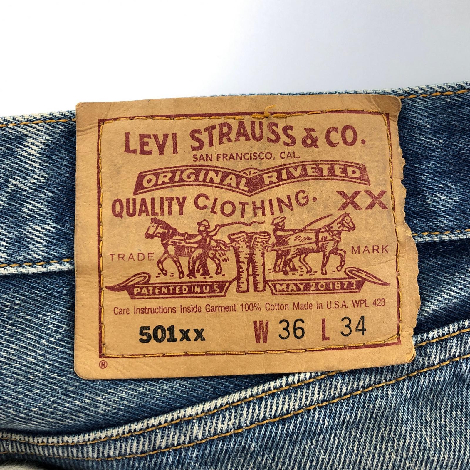 デニムパンツ Levi's 99年 USA製 501 デニムパンツ 36 ブルー