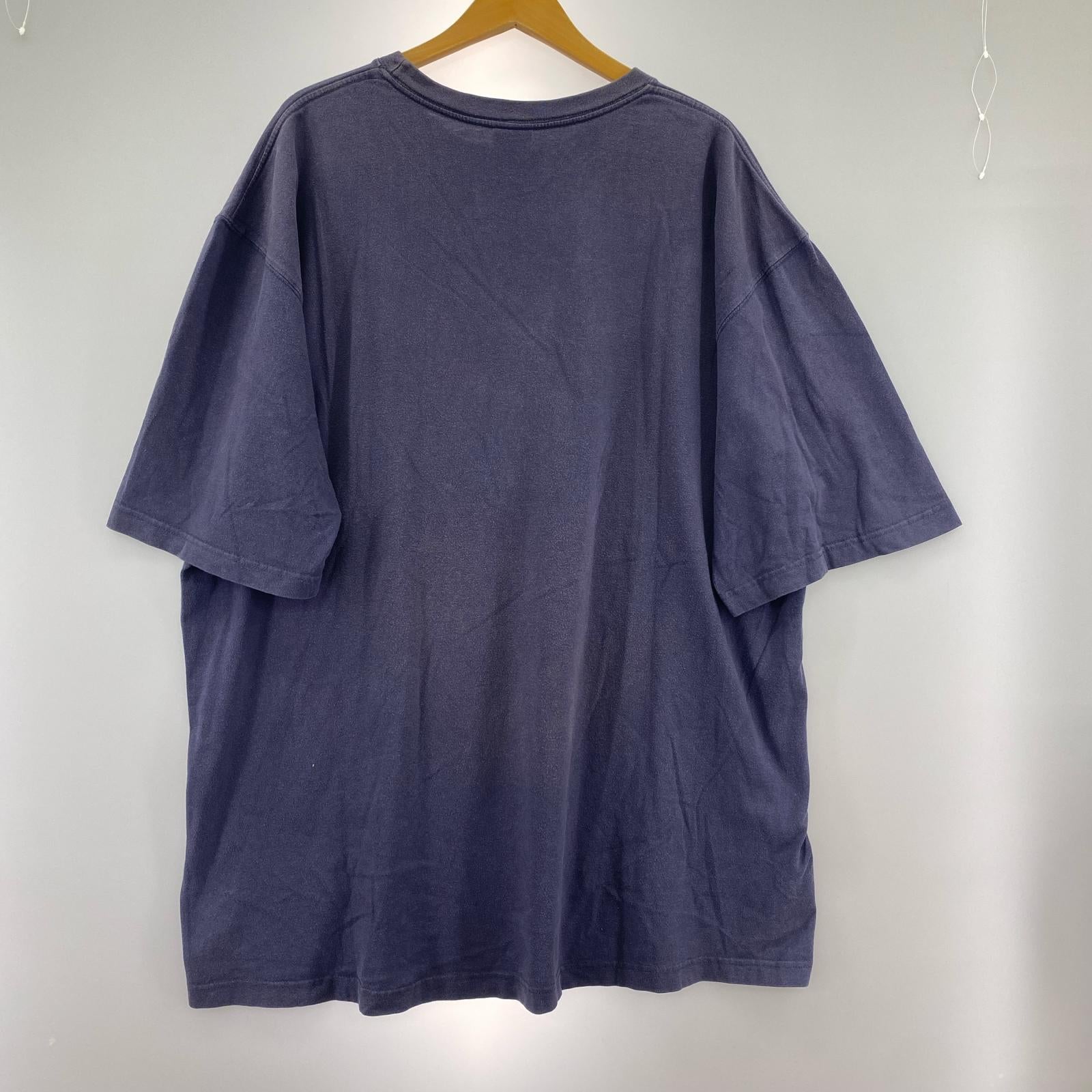 半袖Ｔシャツ MARITHE + FRANCOIS GIRBAUD プリントTシャツ 紺 (2XL)