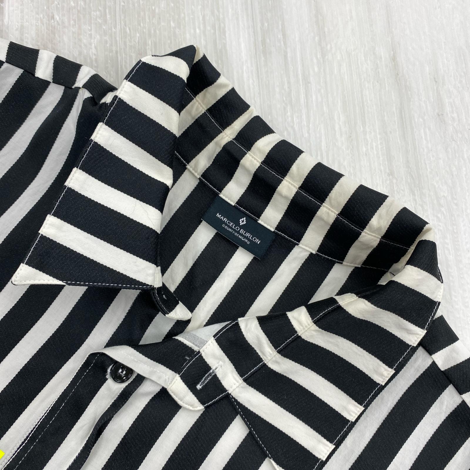 半袖シャツ MARCELO BURLON Confidencial ストライプシャツ (M) M