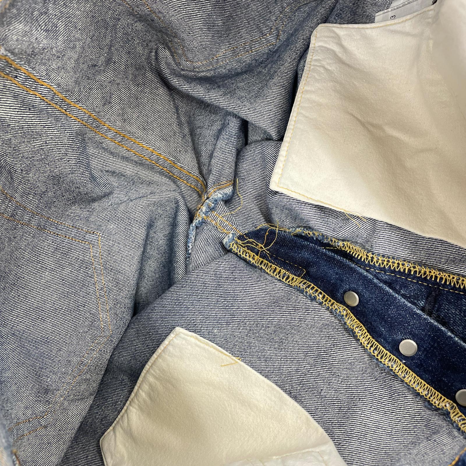 デニムパンツ Levi's 501XX 裏ボタン555 バレンシア製 32 ブルー