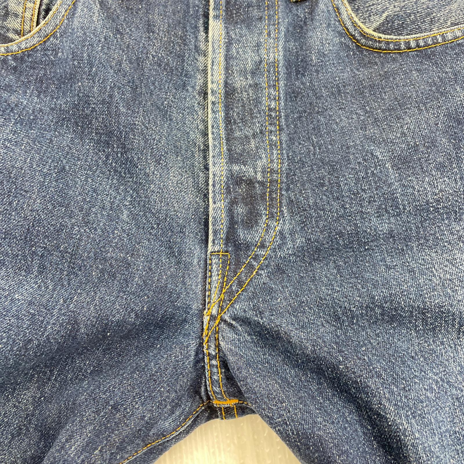 デニムパンツ Levi's 501XX 裏ボタン555 バレンシア製 32 ブルー