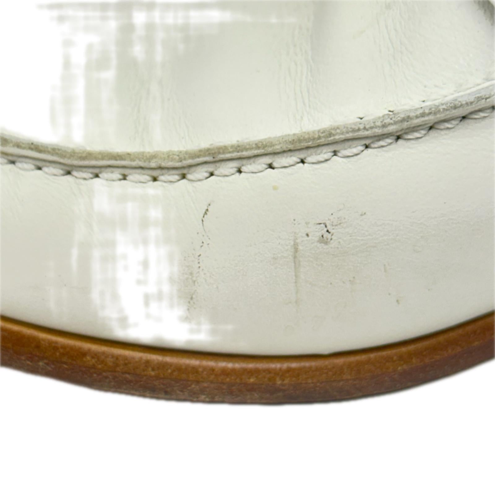 HERMES DESTIN LOAFER 白 (37)