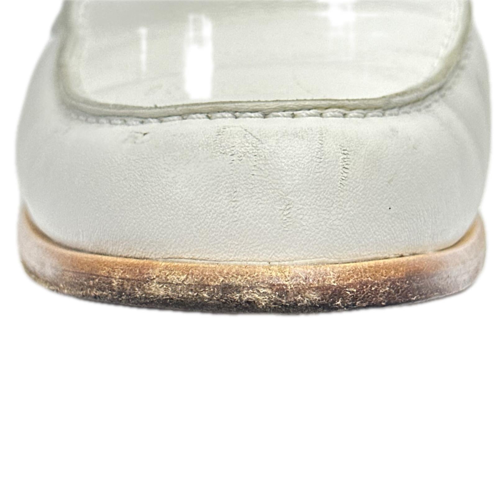 HERMES DESTIN LOAFER 白 (37)