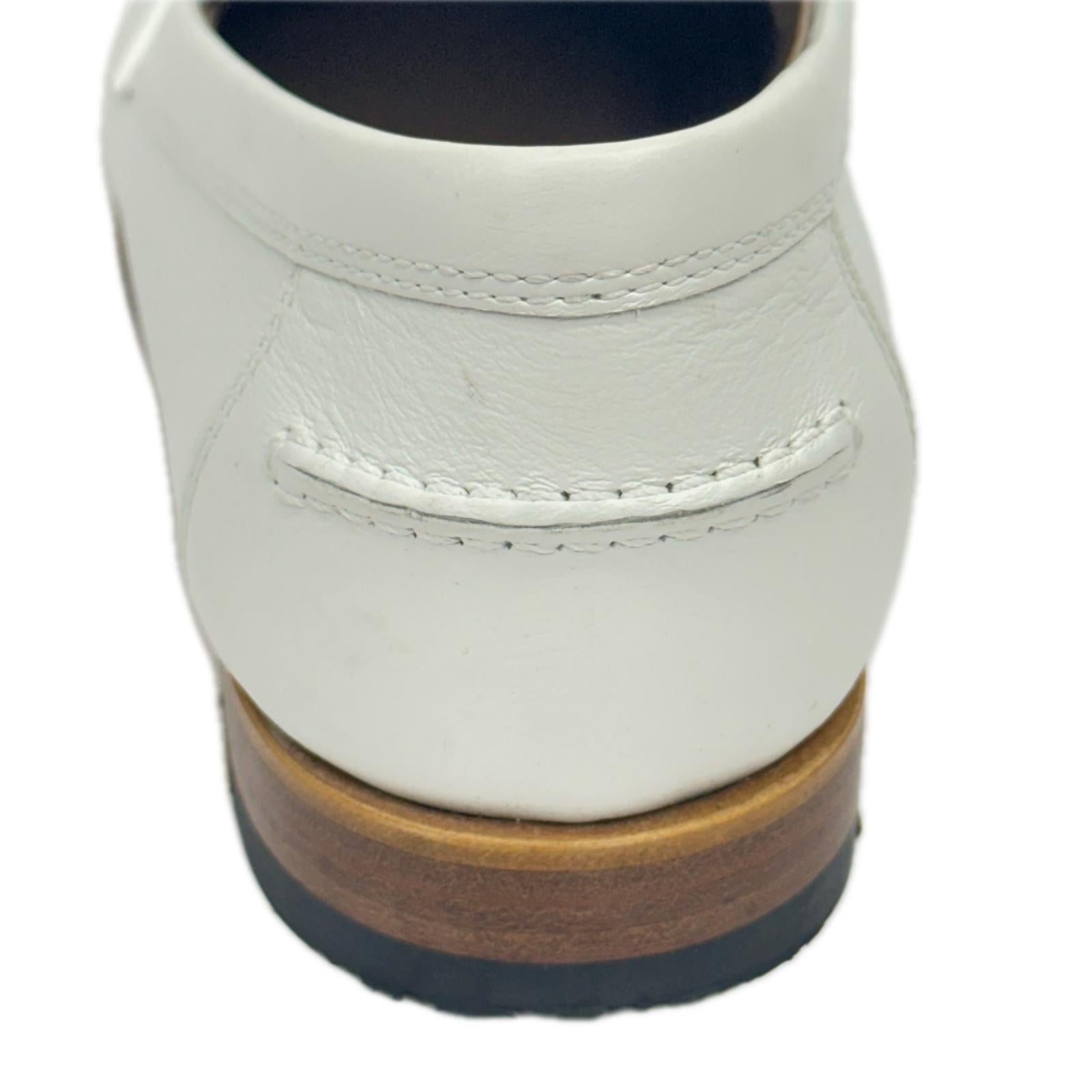 HERMES DESTIN LOAFER 白 (37)