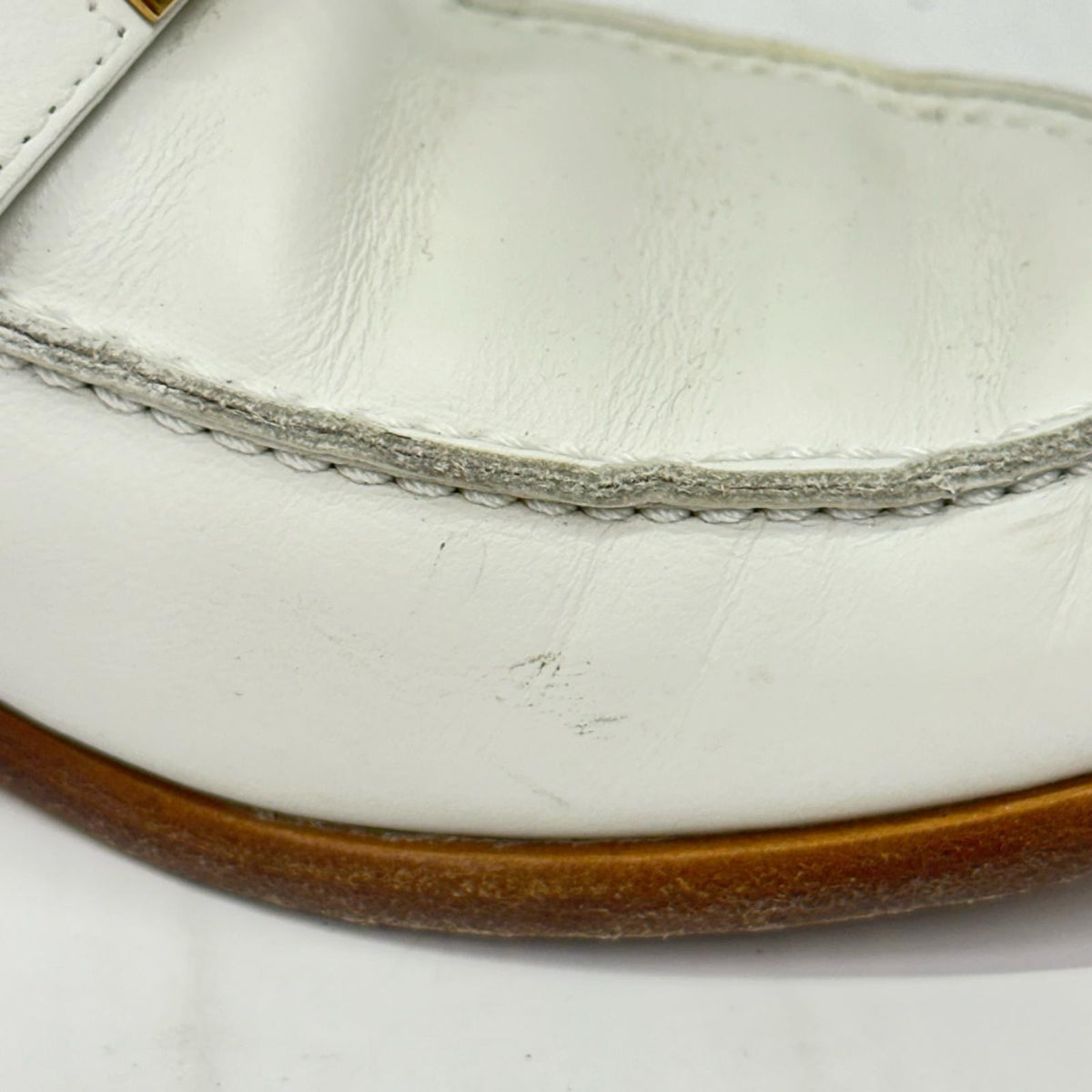 HERMES DESTIN LOAFER 白 (37)