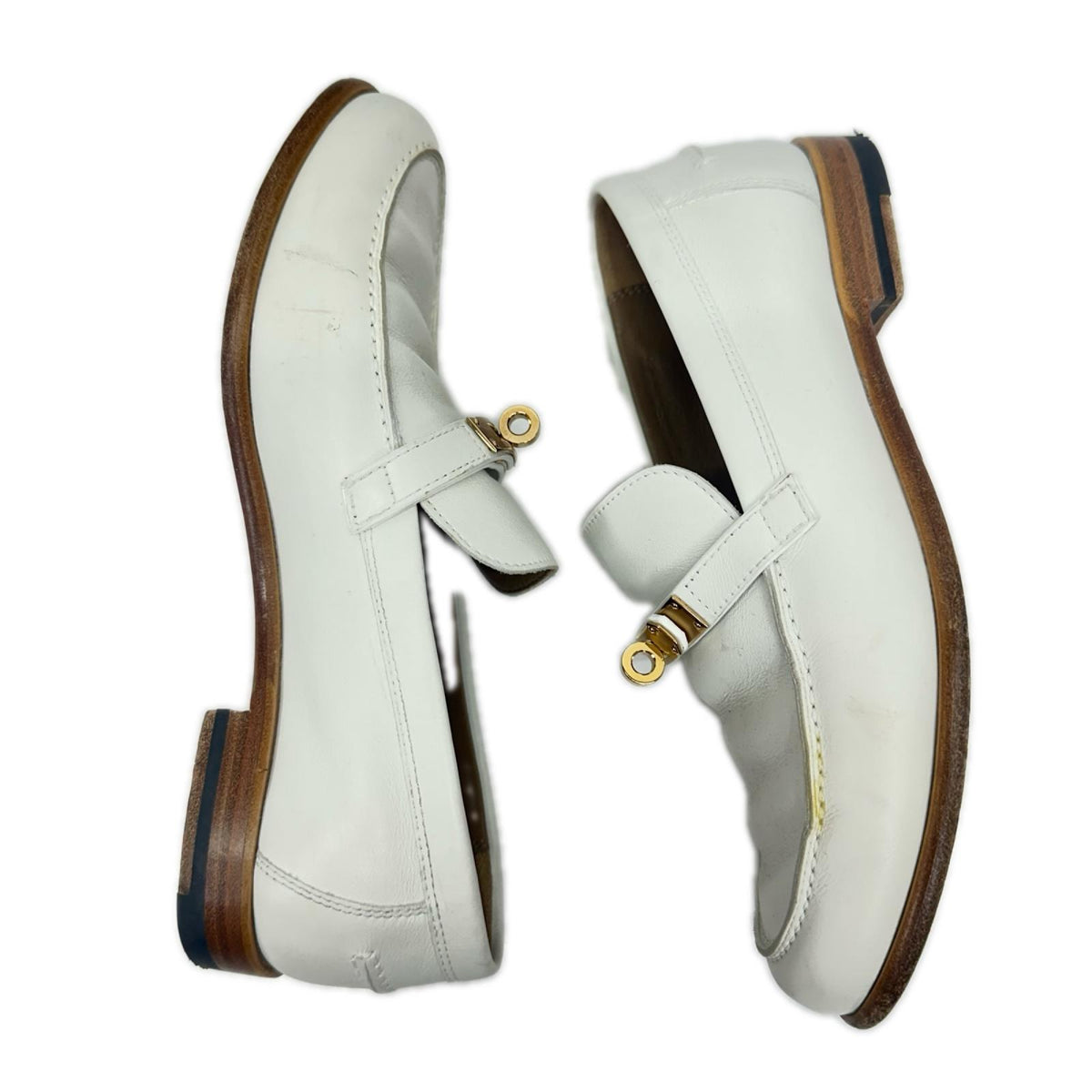 HERMES DESTIN LOAFER 白 (37)