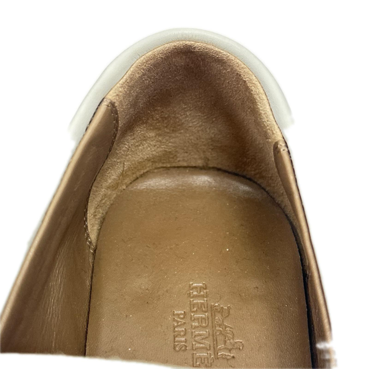 HERMES DESTIN LOAFER 白 (37)