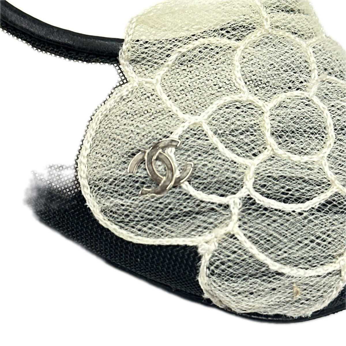 CHANEL メッシュフラットシューズ 黒 (34)