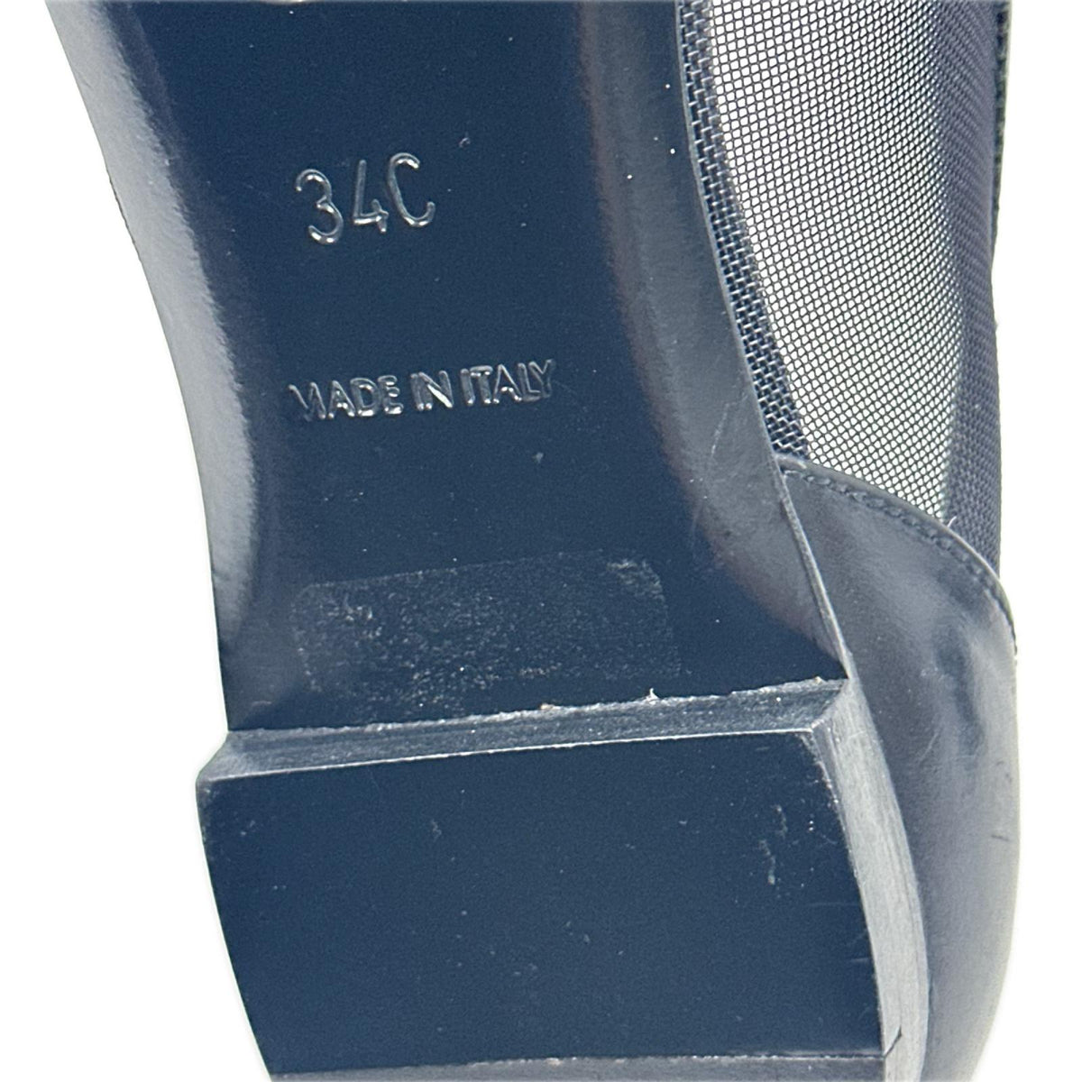 CHANEL メッシュフラットシューズ 黒 (34)