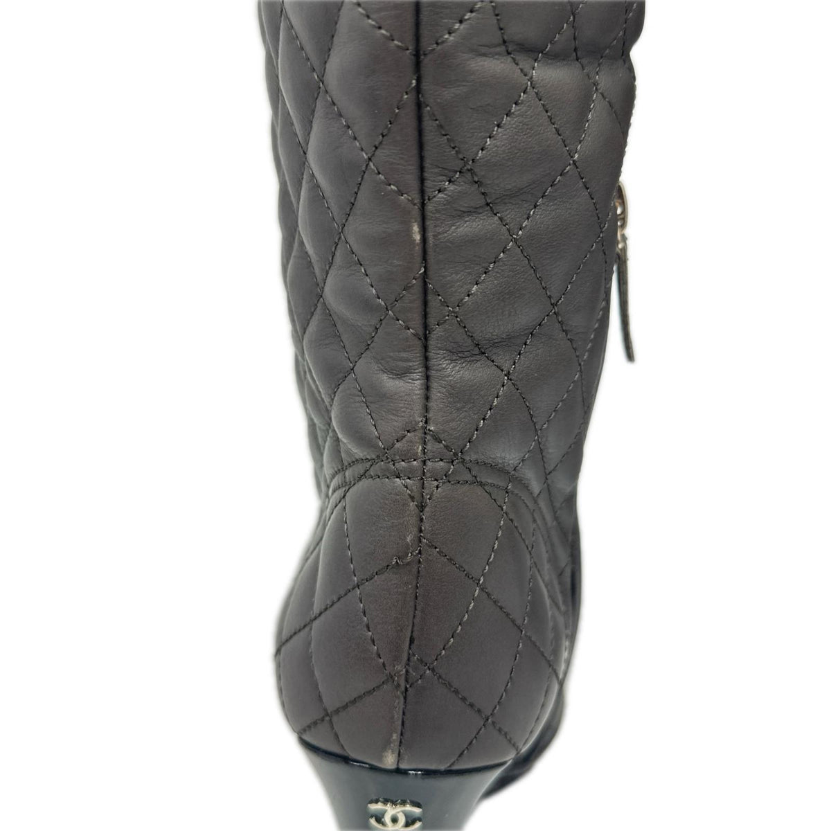 CHANEL ﾏﾄﾗｯｾﾛﾝｸﾞﾌﾞｰﾂ 茶