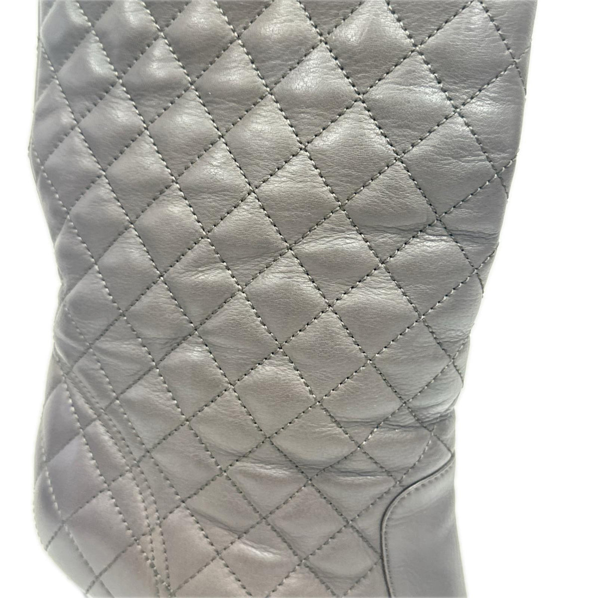 CHANEL ﾏﾄﾗｯｾﾛﾝｸﾞﾌﾞｰﾂ 茶