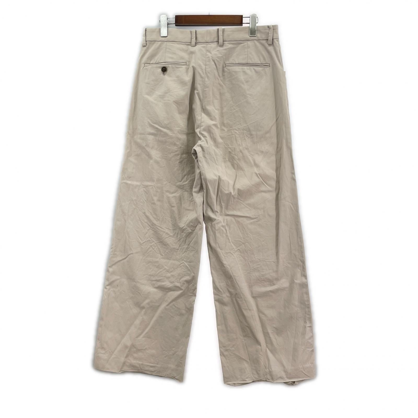パンツ NASHIJI COTTON / BELTED WIDE PANTS 2 2 ベージュ