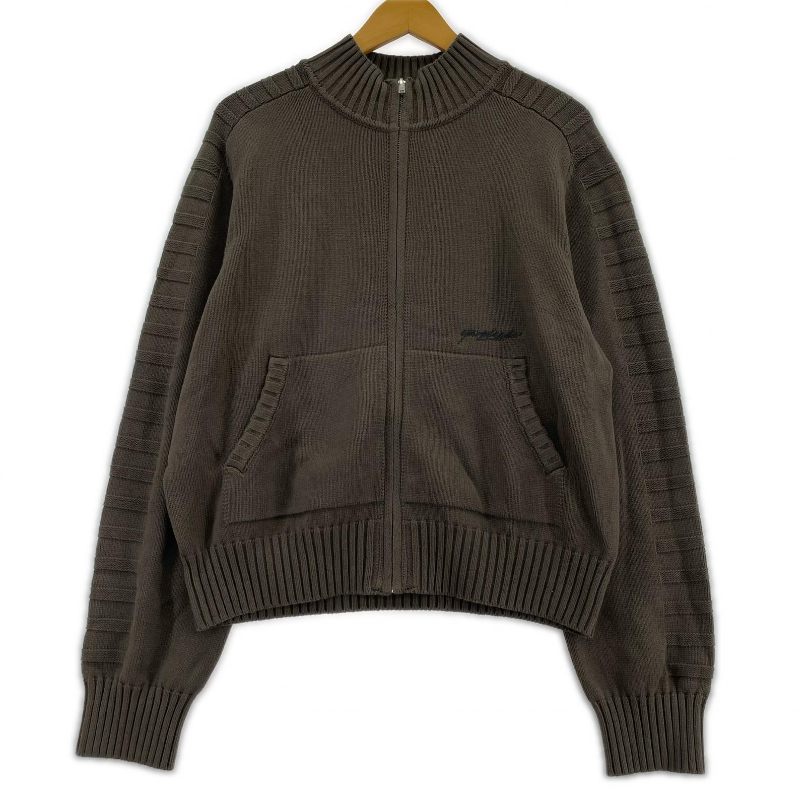 ジャケット フルジップニット S