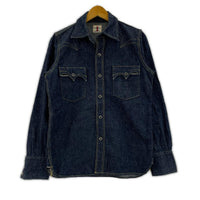 長袖シャツ SAMURAI JEANS デニムウエスタンシャツ SWD-L01 (S) S ネイビー