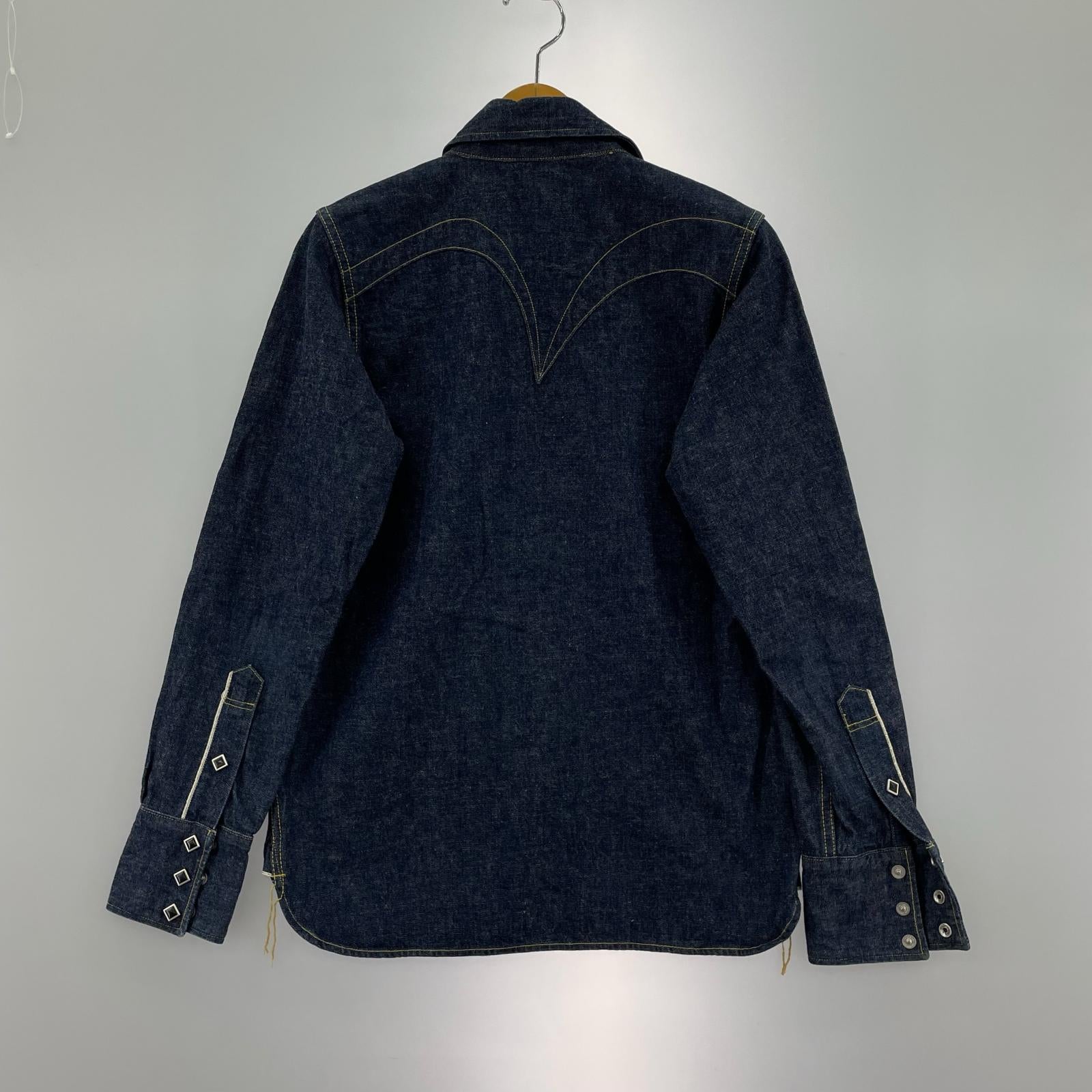 長袖シャツ SAMURAI JEANS デニムウエスタンシャツ SWD-L01 (S) S ネイビー