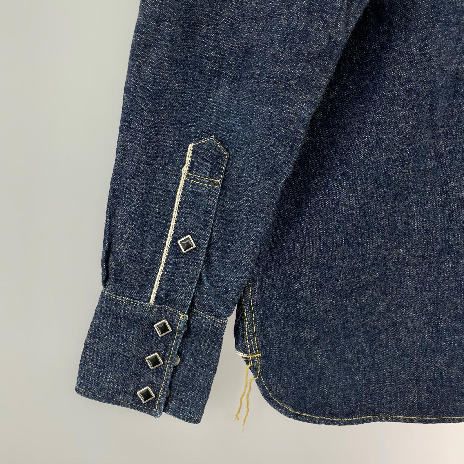 長袖シャツ SAMURAI JEANS デニムウエスタンシャツ SWD-L01 (S) S ネイビー