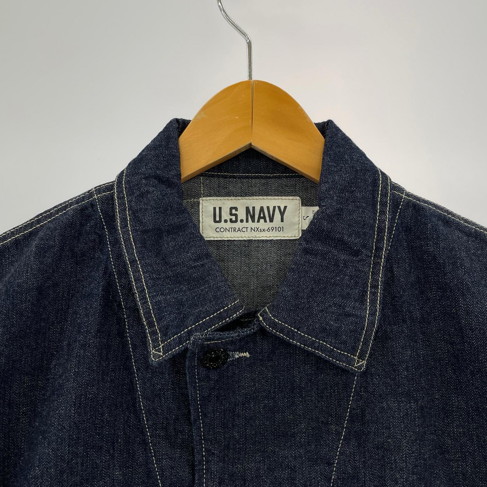 デニムジャケット COLIMBO NAVAL WORK JKT N-3 TYPE 12oz Denim ZB-0109 (S) S ネイビー