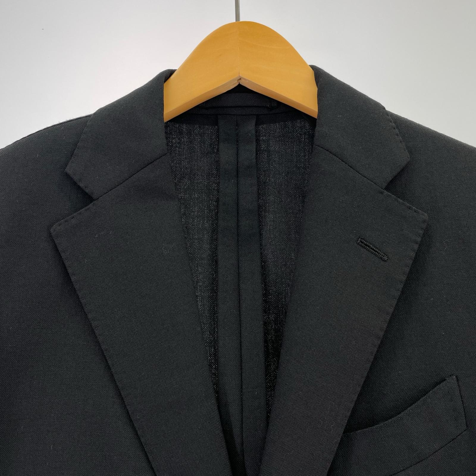 ジャケット LARDINI ウール 2Bジャケット 46 黒 46 ブラック