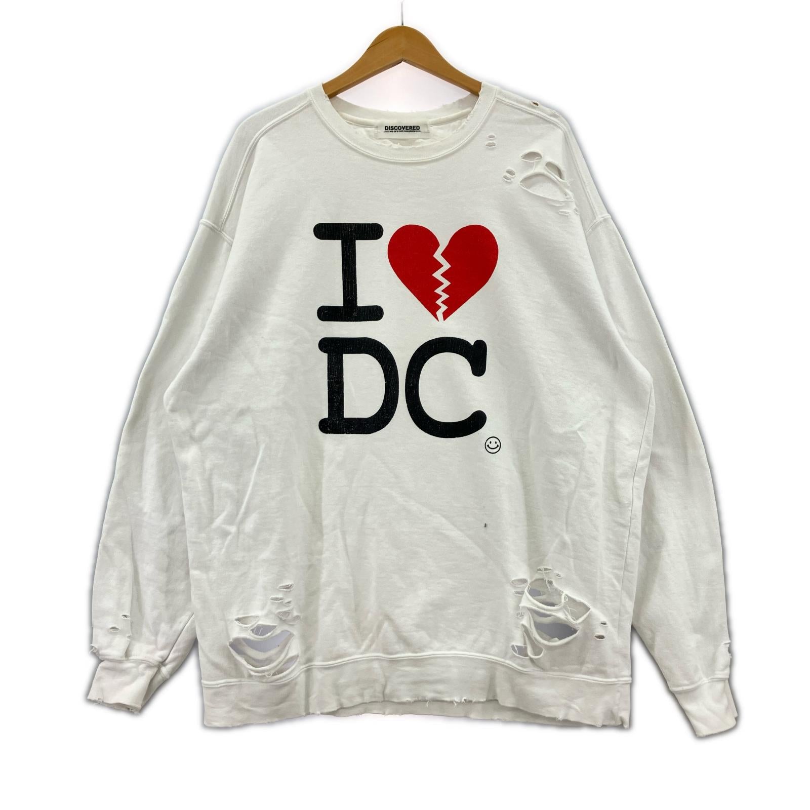 スウェット I BROKEN HEART DAMAGE SWEAT (3) 3 ホワイト