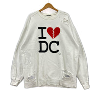 スウェット I BROKEN HEART DAMAGE SWEAT (3) 3 ホワイト