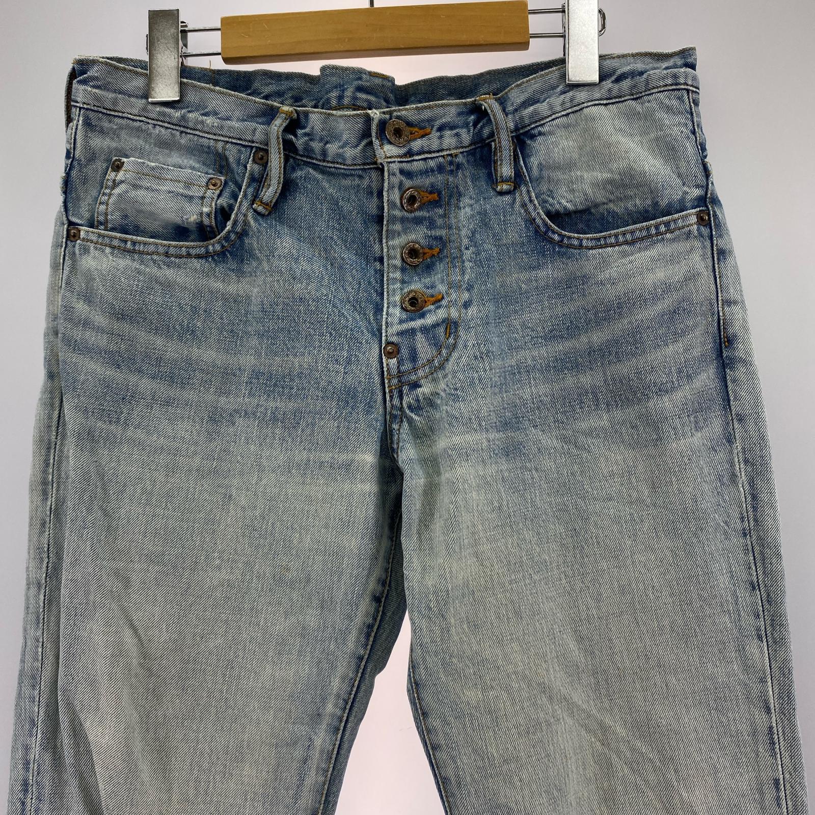 デニムパンツ FADED BELL-BOTTOM DENIM PANTS (34) 34 ブルー