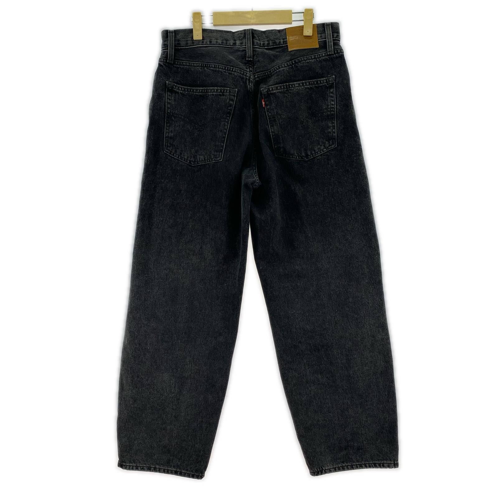 デニムパンツ BAGGY DAD BLACK STONE WASH ブラック