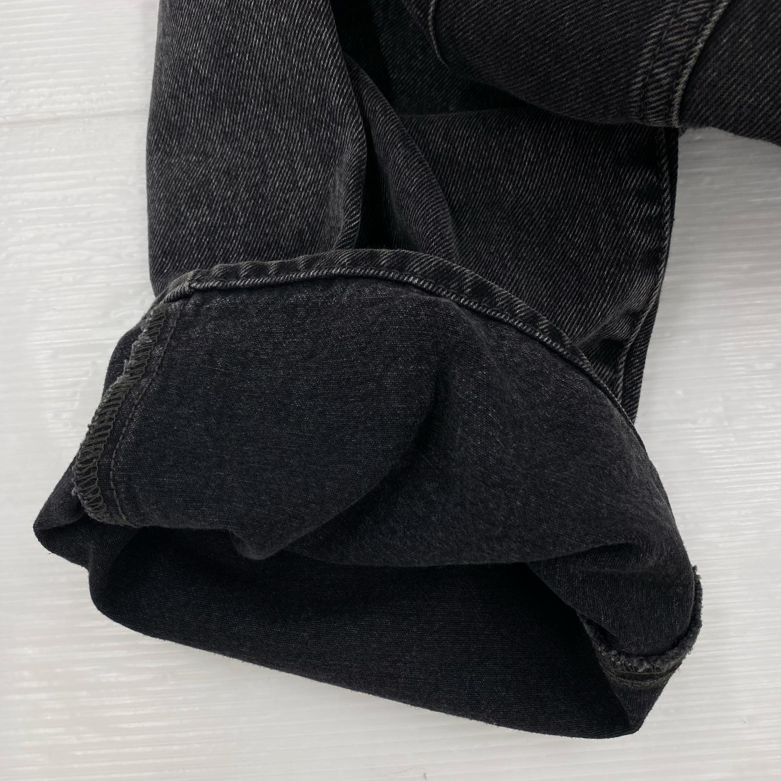 デニムパンツ BAGGY DAD BLACK STONE WASH ブラック