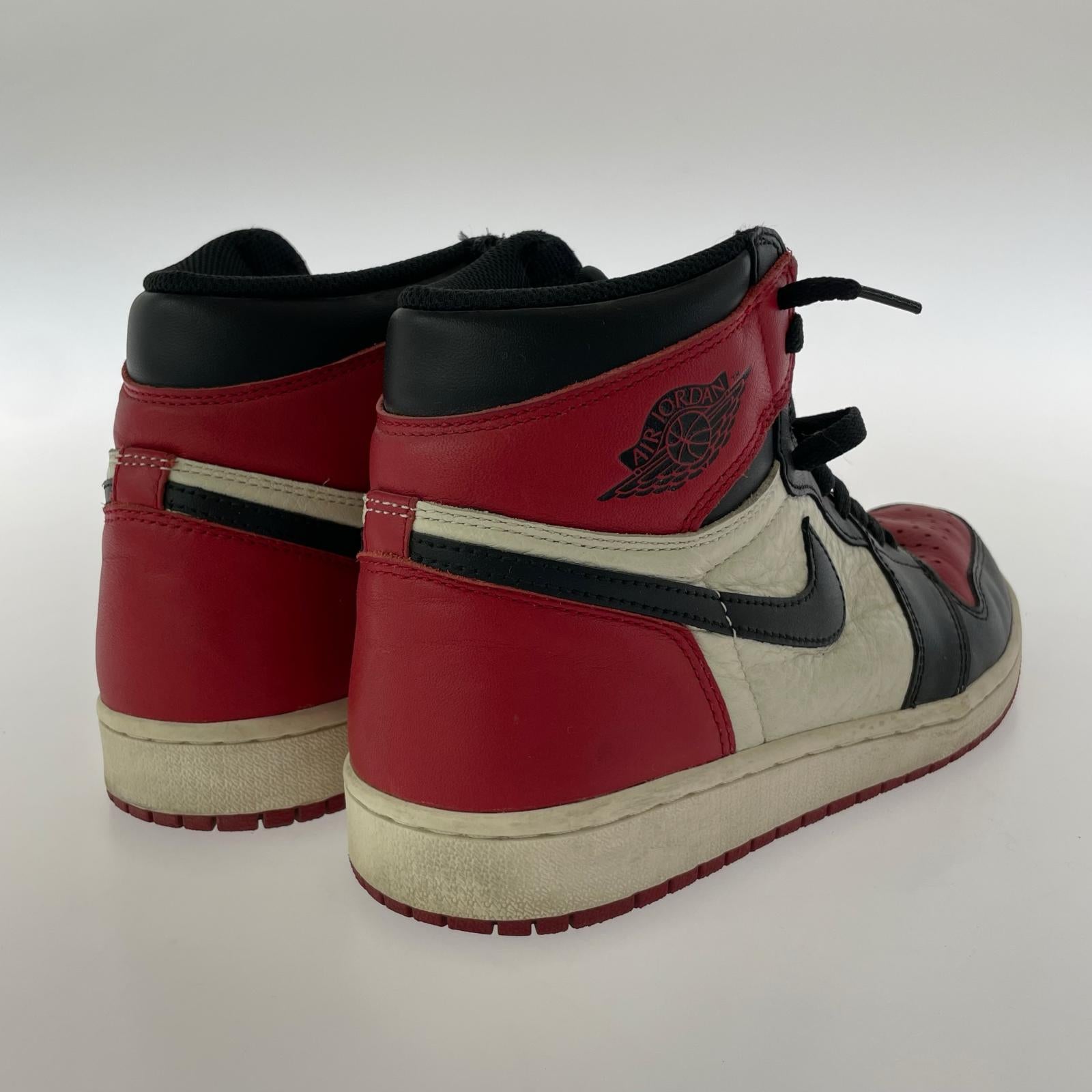 スニーカー AJ1 RETRO HIGH OG Bred Toe-26.5 26.5cm (US8 1/2 UK8 EU43)