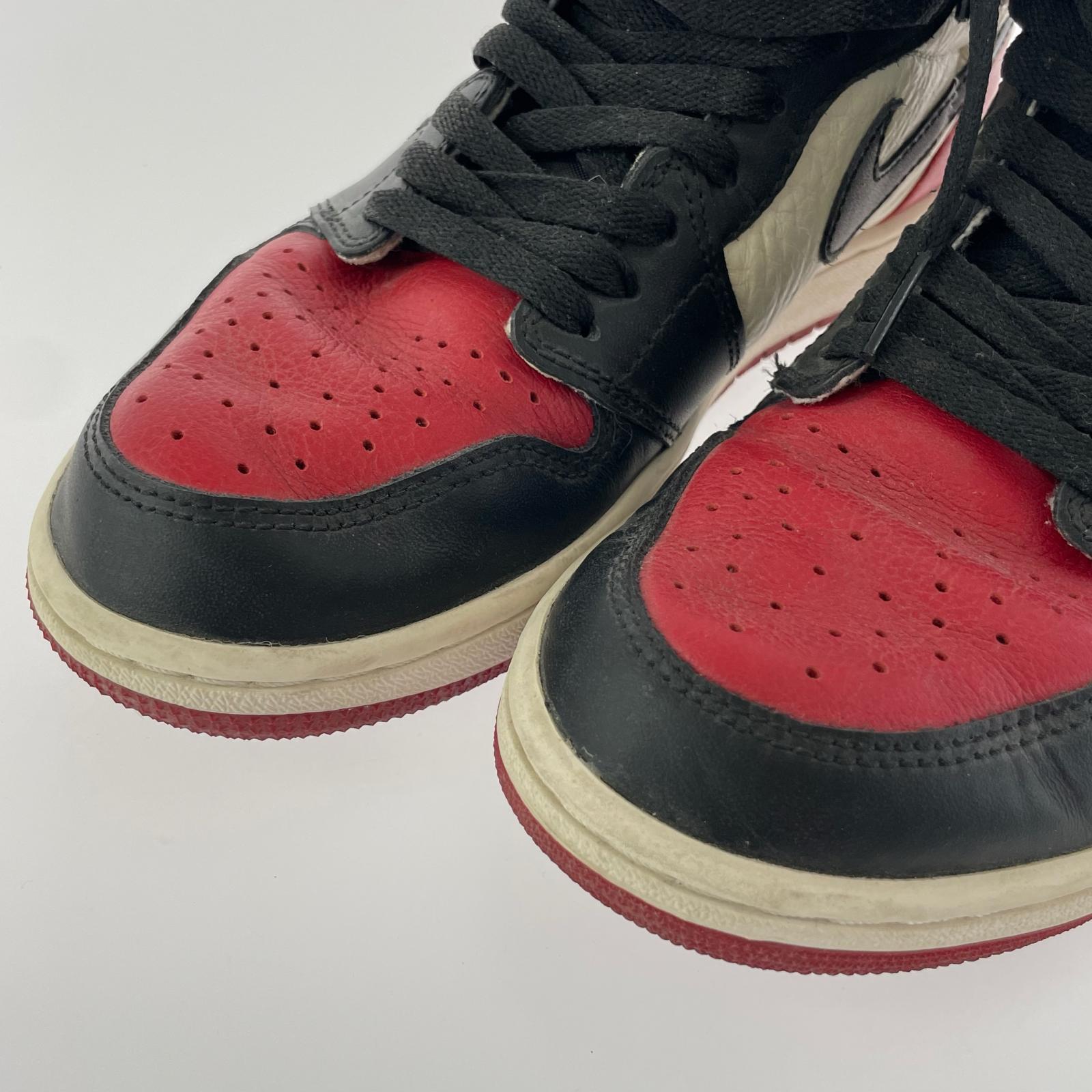スニーカー AJ1 RETRO HIGH OG Bred Toe-26.5 26.5cm (US8 1/2 UK8 EU43)