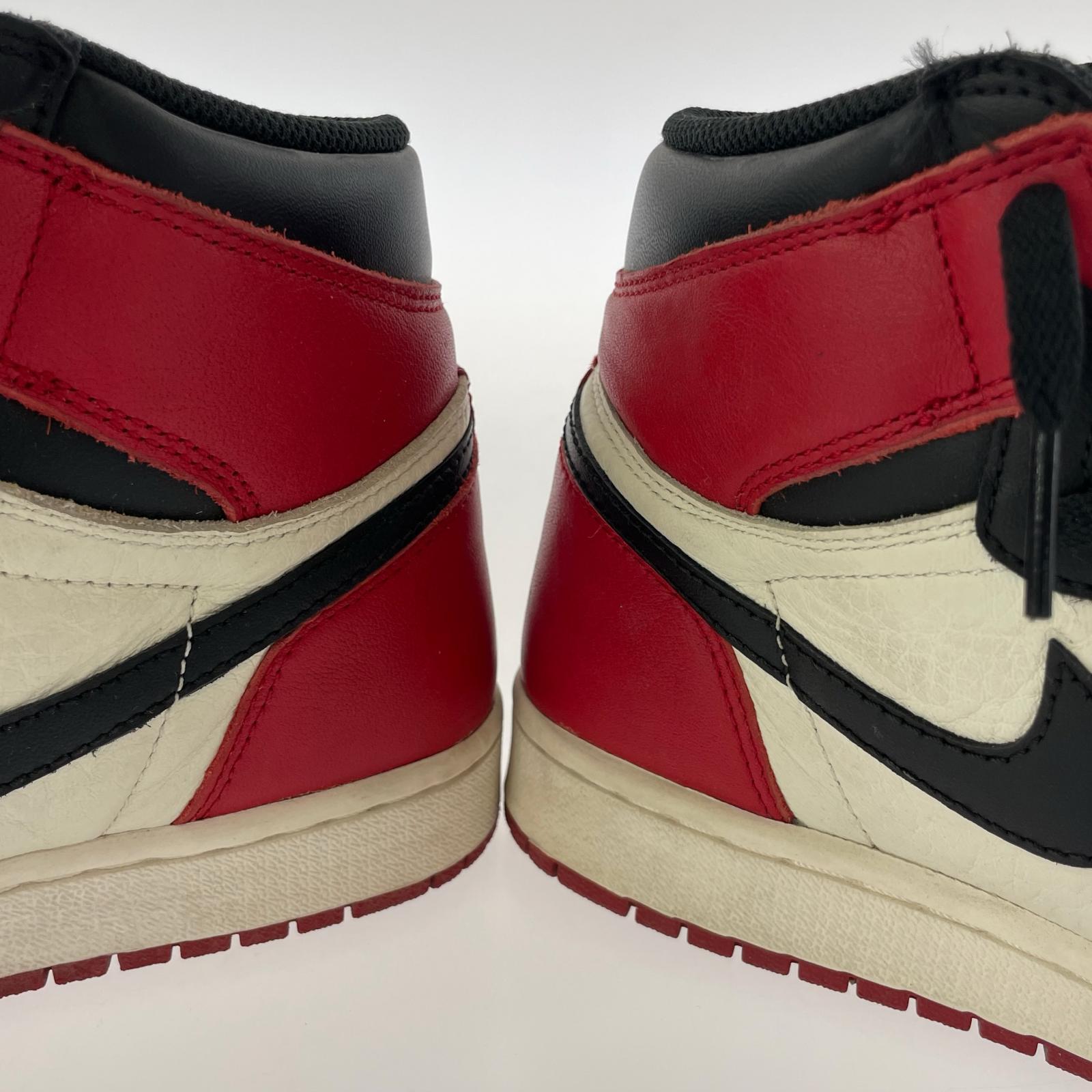 スニーカー AJ1 RETRO HIGH OG Bred Toe-26.5 26.5cm (US8 1/2 UK8 EU43)
