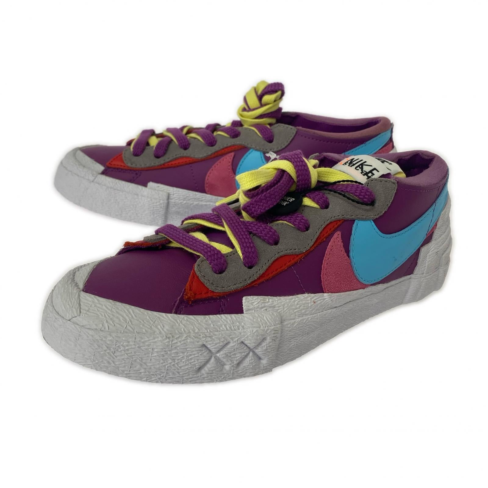 スニーカー ×sacai BLAZER LOW KAWS 25cm 25cm (US7 UK6 1/2 EU40) パープル