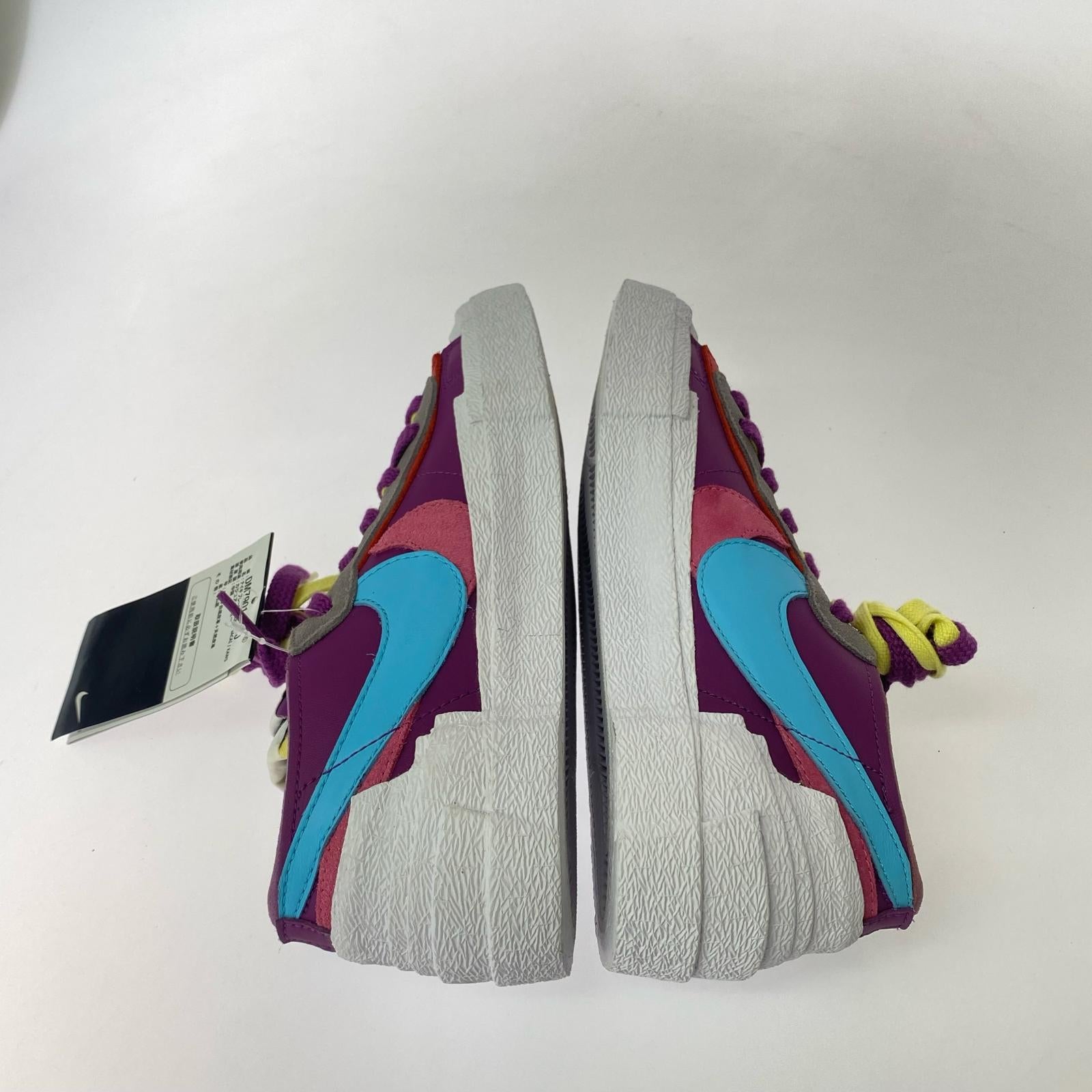 スニーカー ×sacai BLAZER LOW KAWS 25cm 25cm (US7 UK6 1/2 EU40) パープル