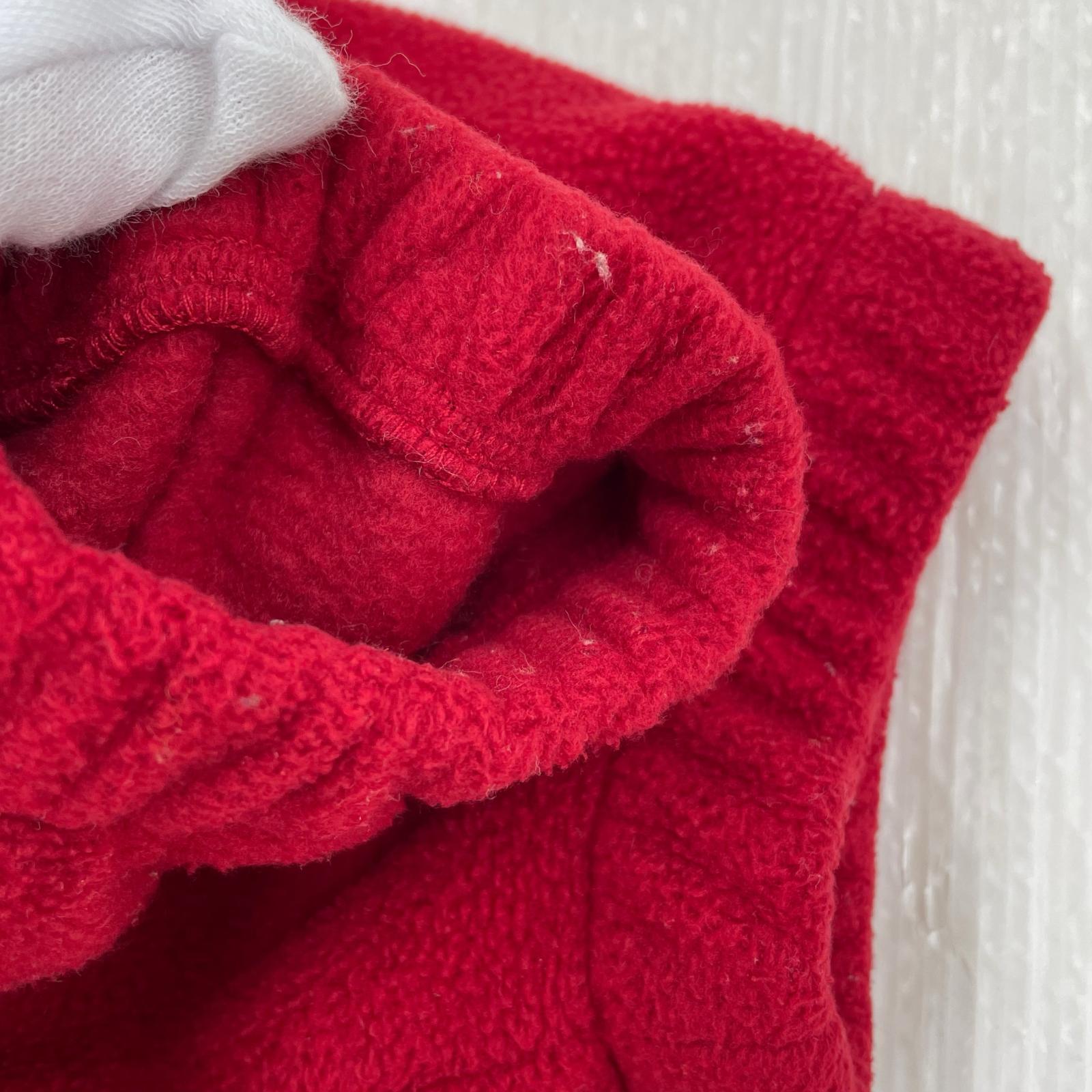 ジャケット フリース ジップアップジャケット　赤　S S レッド