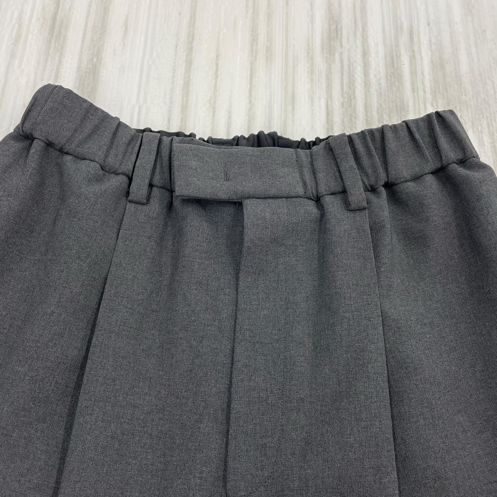 パンツ ワイドパンツ/グレー 0 ブラック