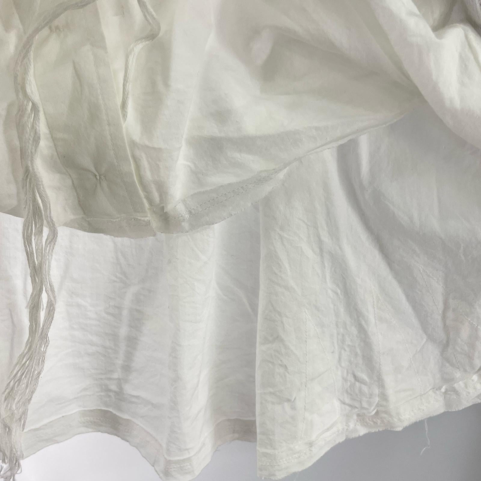 長袖シャツ WHITE SHIRT 変形 ホワイト