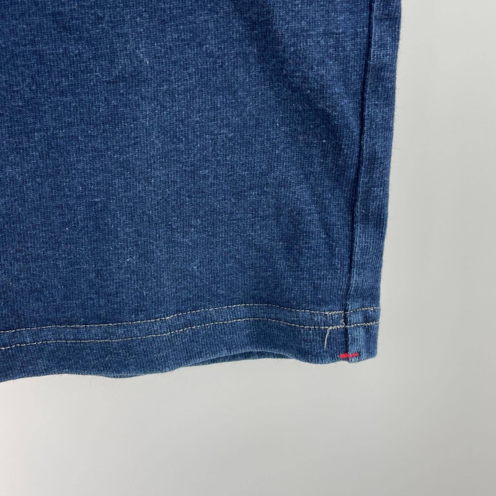半袖Ｔシャツ ポケットレザー ネイビー　s S ブルー