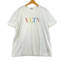 半袖Ｔシャツ VALENTINO T-SHIRT WITH VLTN LOGO PRINT L ホワイト L ホワイト