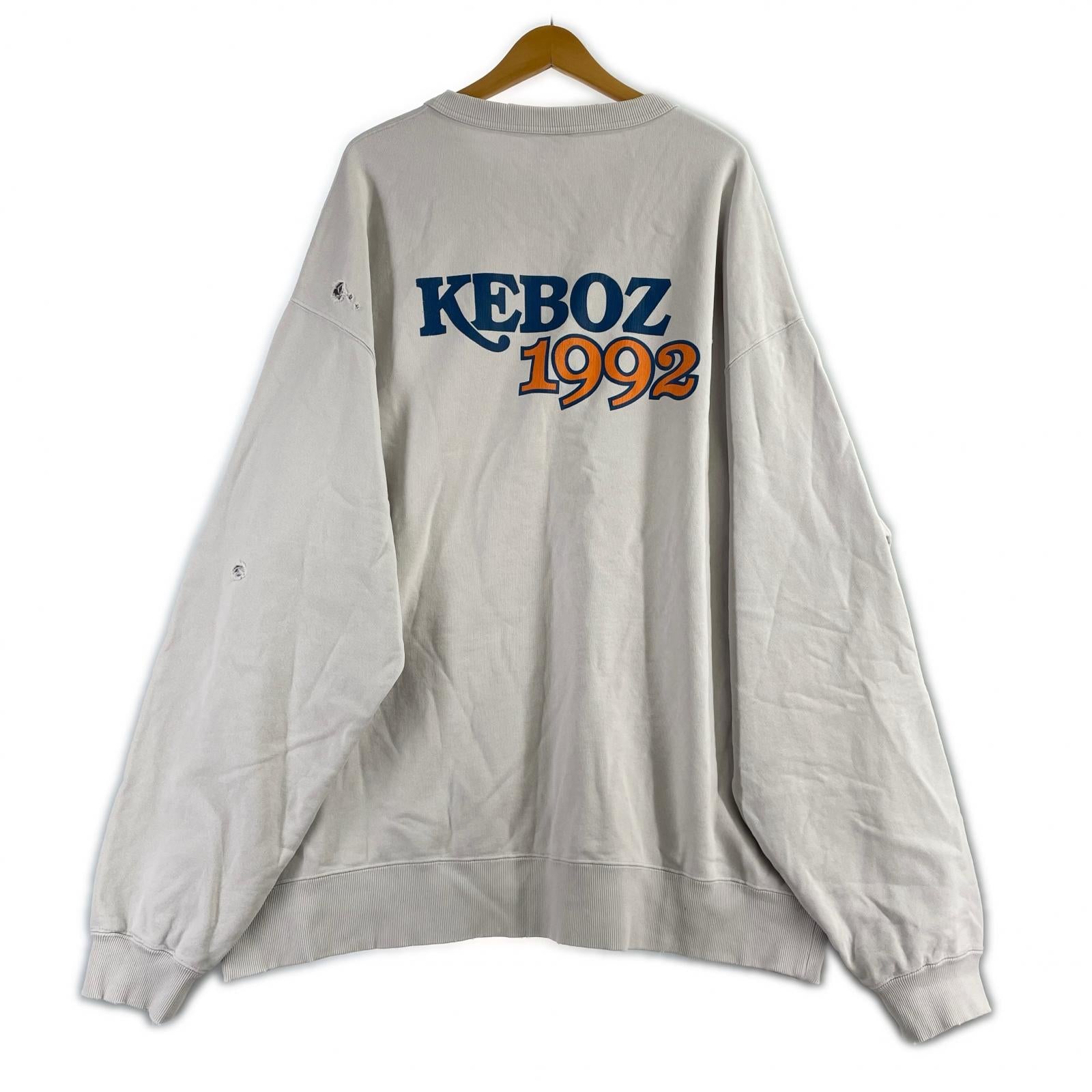 スウェット WS WASHED SWEAT CREWNECK XXL グレー