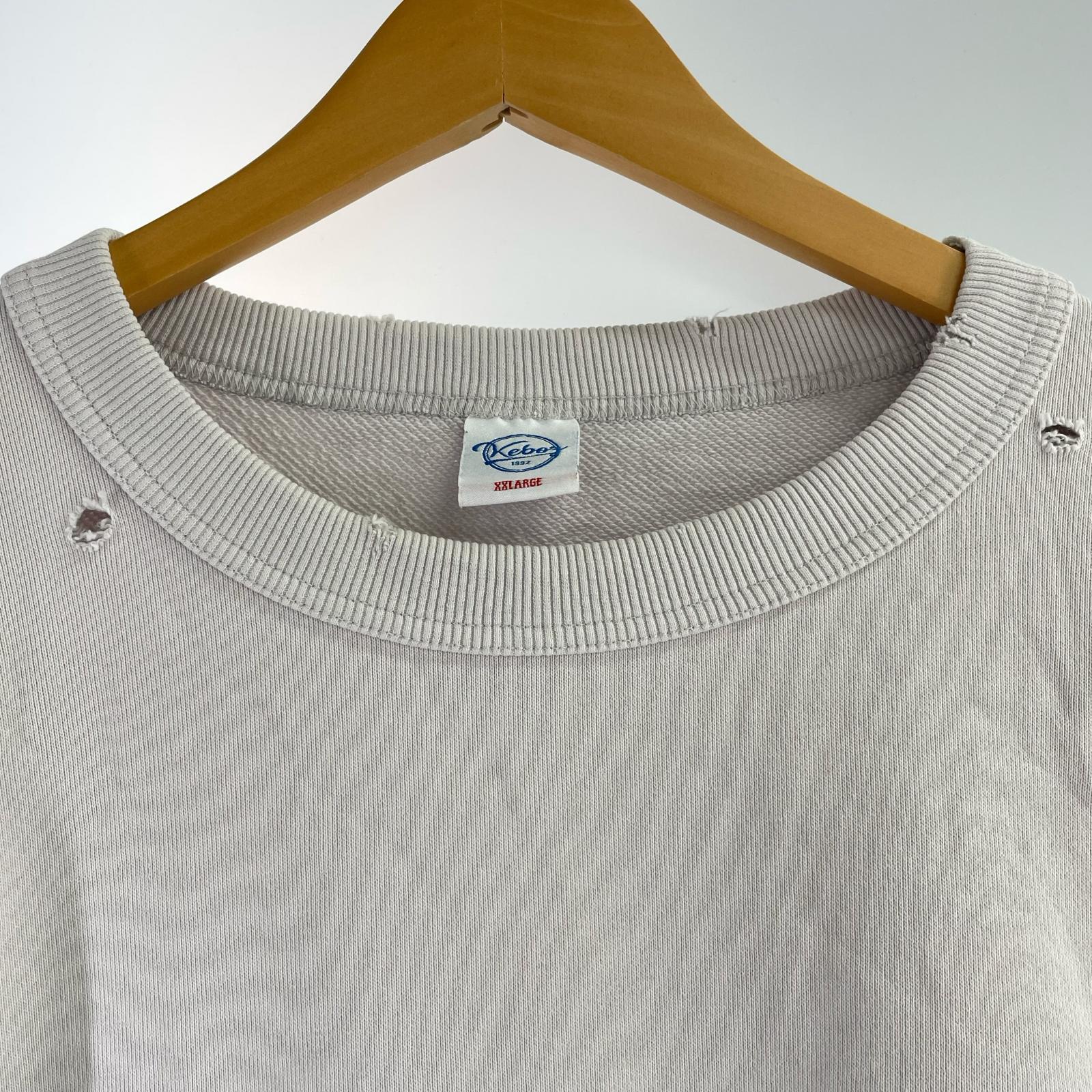 スウェット WS WASHED SWEAT CREWNECK XXL グレー